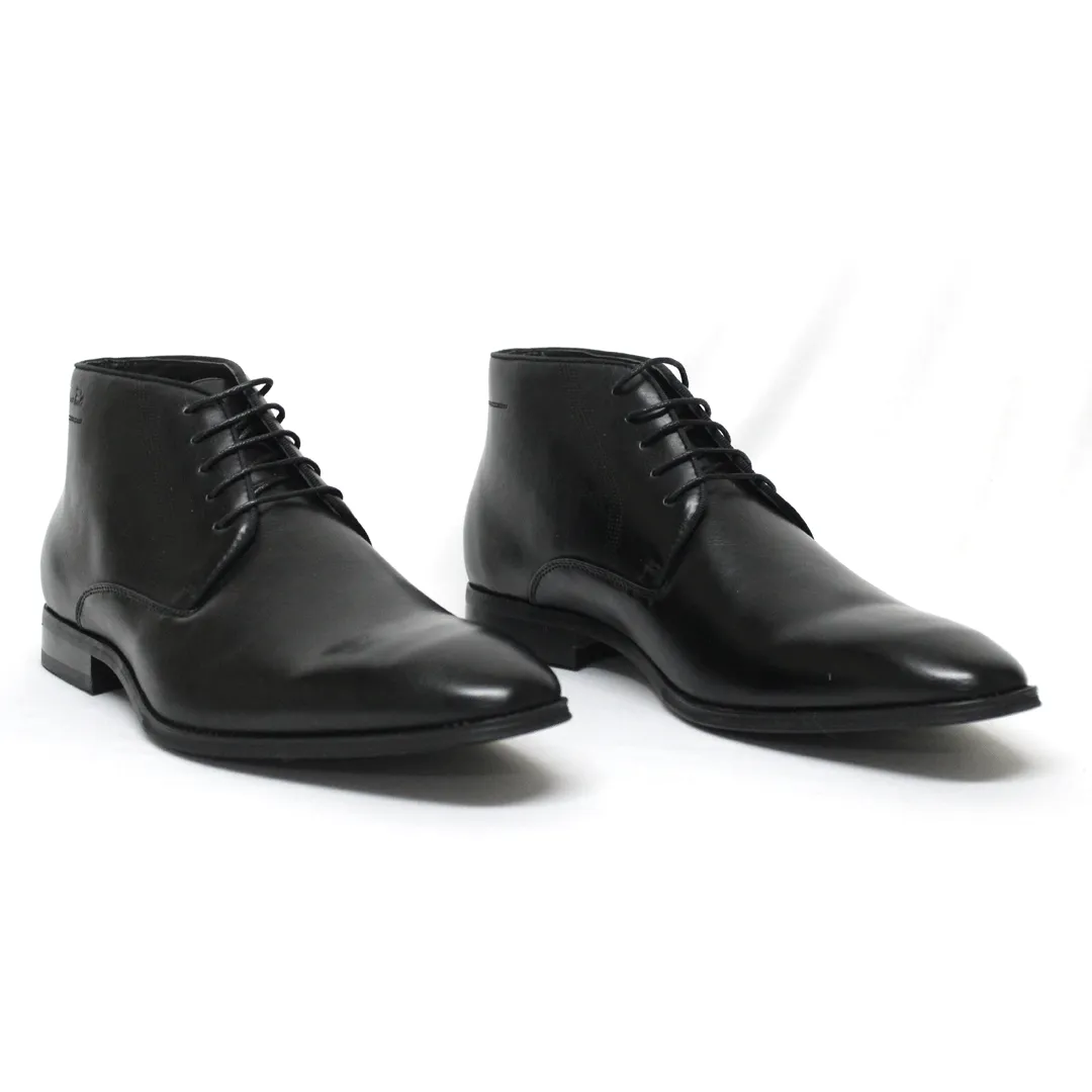 Gino Paoli Black Lace Up Boot