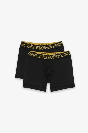 Icon Boxer Shorts - Black (2 Pack)