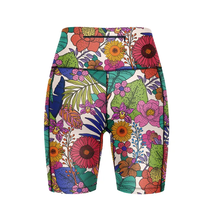 ''I'll bring you flowers'' fitted shorts