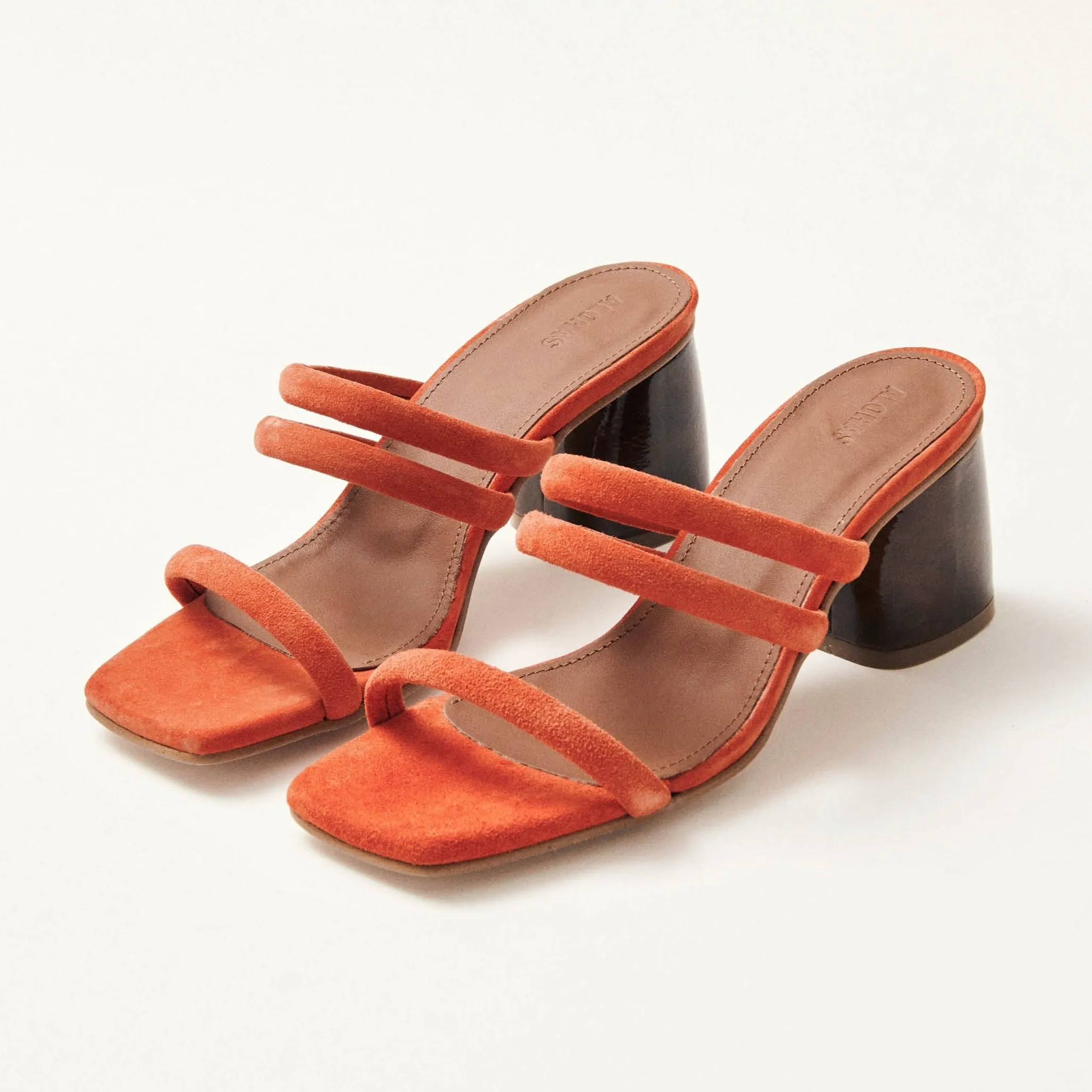 Indiana Pomelo Orange Leather Sandals