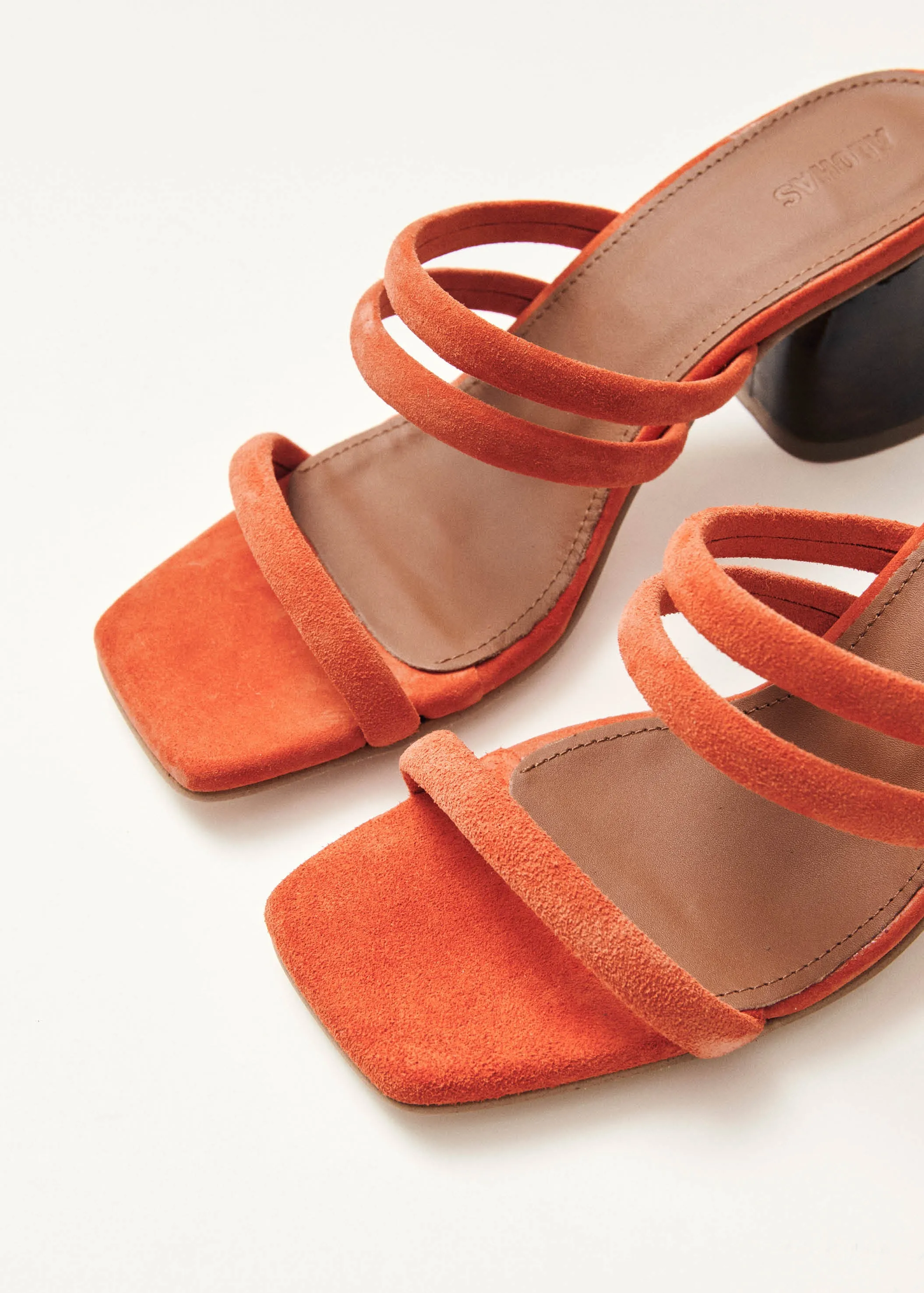 Indiana Pomelo Orange Leather Sandals