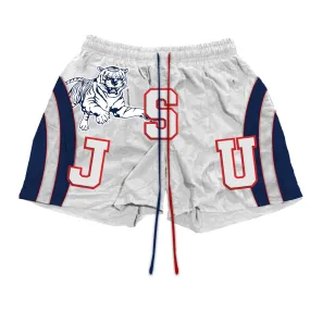 Mens Jackson State University Satin Athletic Shorts - Comfortable Lightweight Sportswear