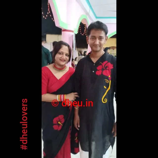 Joba Couple Set-Kurta-Saree Couple Set