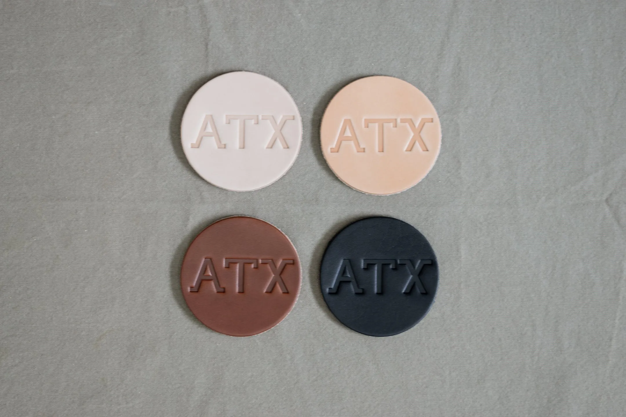 Leather Coaster | ATX | Manready Mercantile