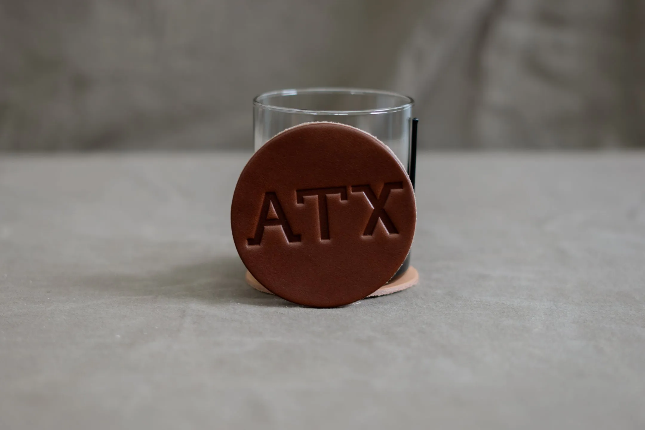 Leather Coaster | ATX | Manready Mercantile