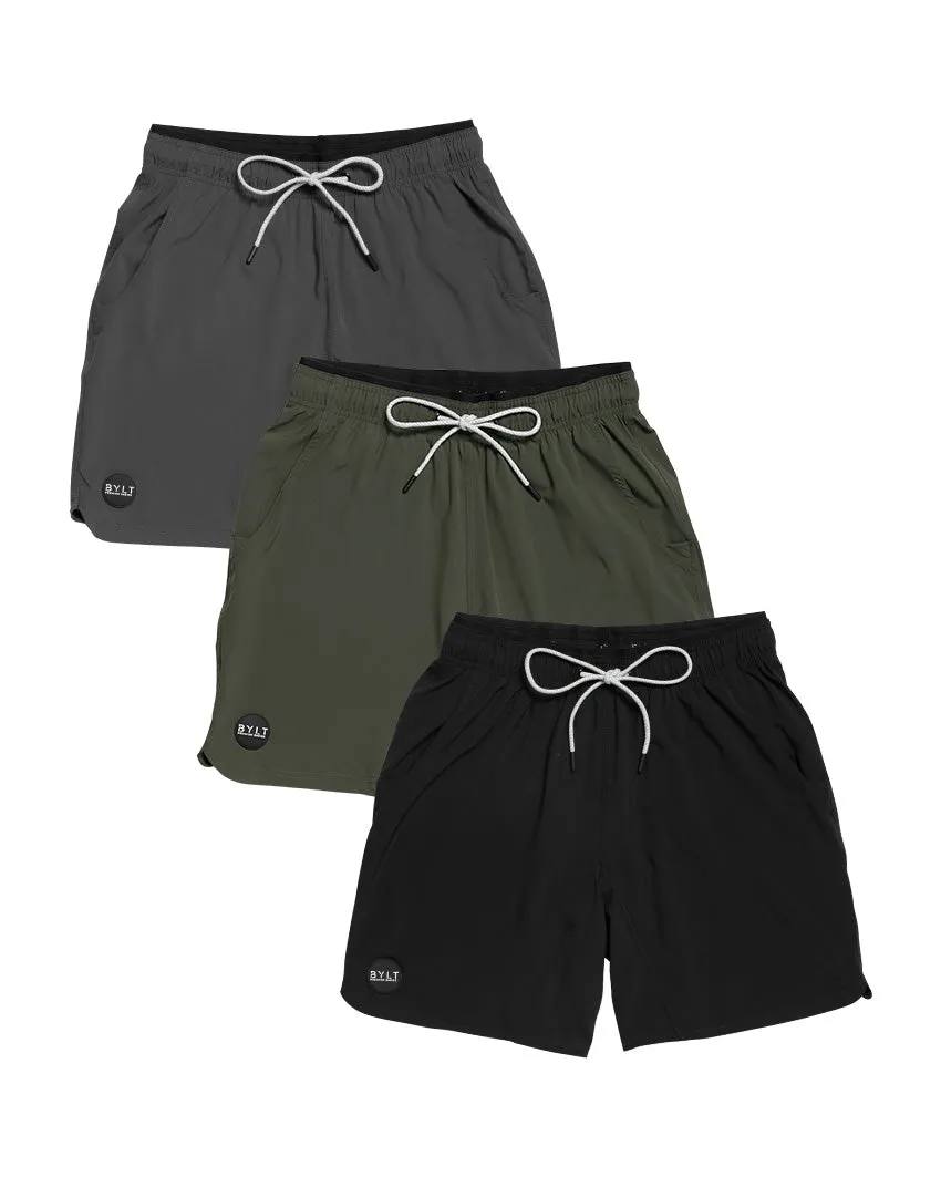 Linerless Active  Shorts - Custom 3 Pack