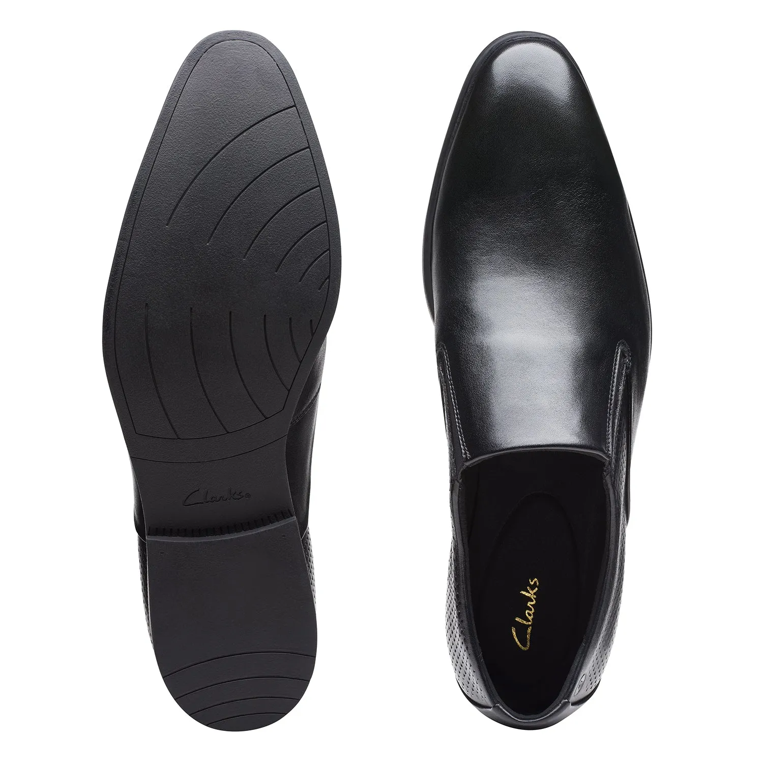 Mens - Boswyn Slip Black Leather