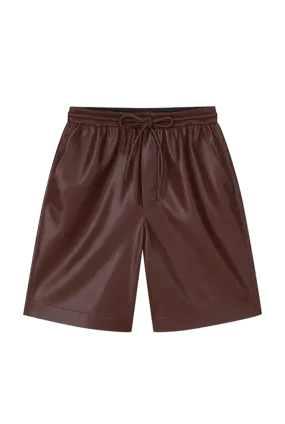 Munira Karate Silhouette OKOBOR™ Alt-leather Shorts