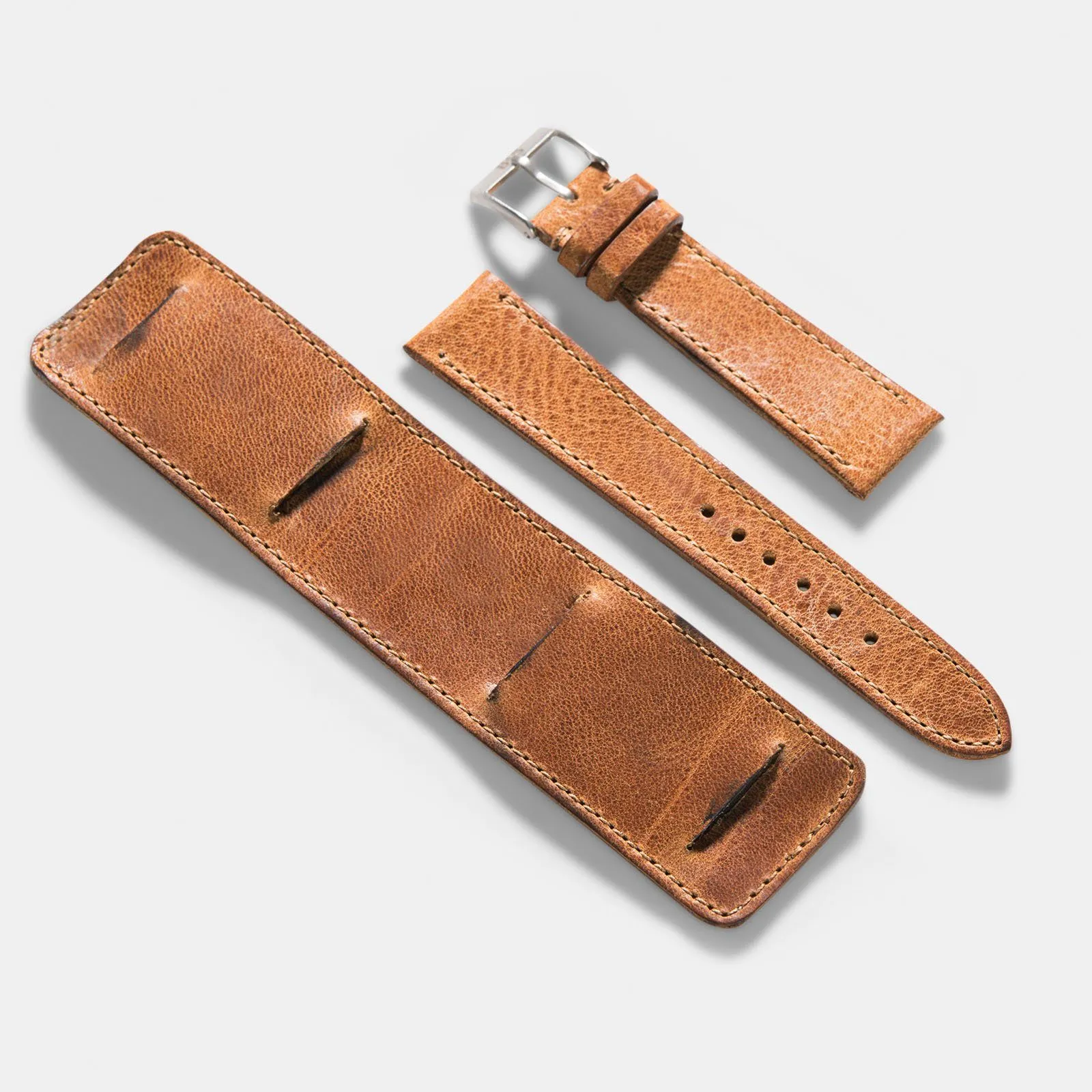 Newman Faccio Brown Leather Watch Strap