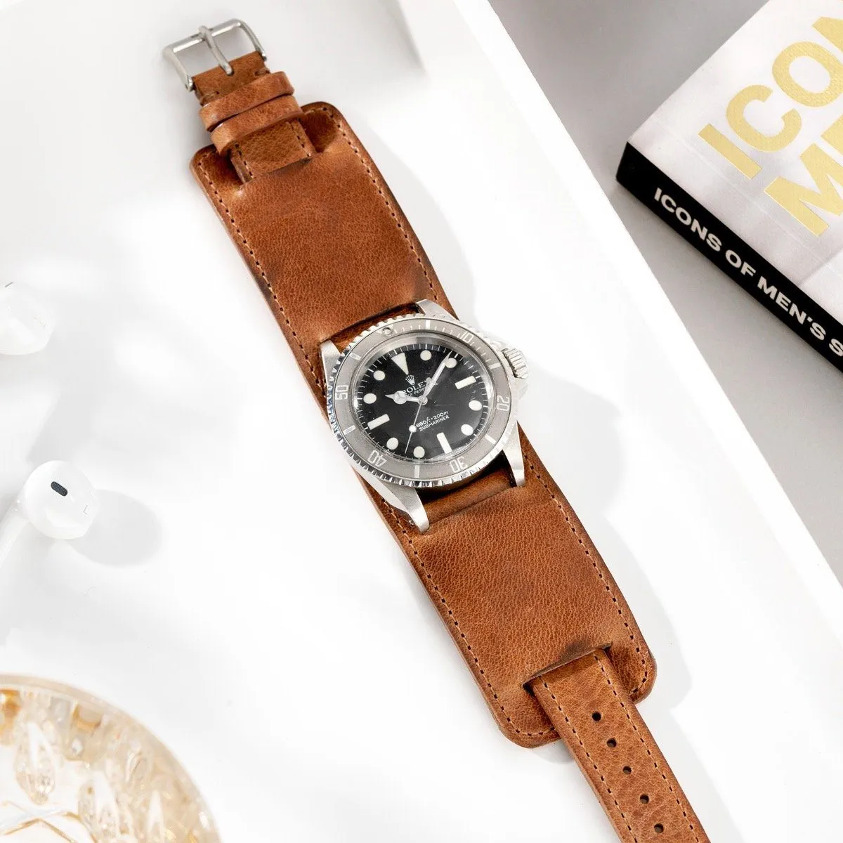 Newman Faccio Brown Leather Watch Strap