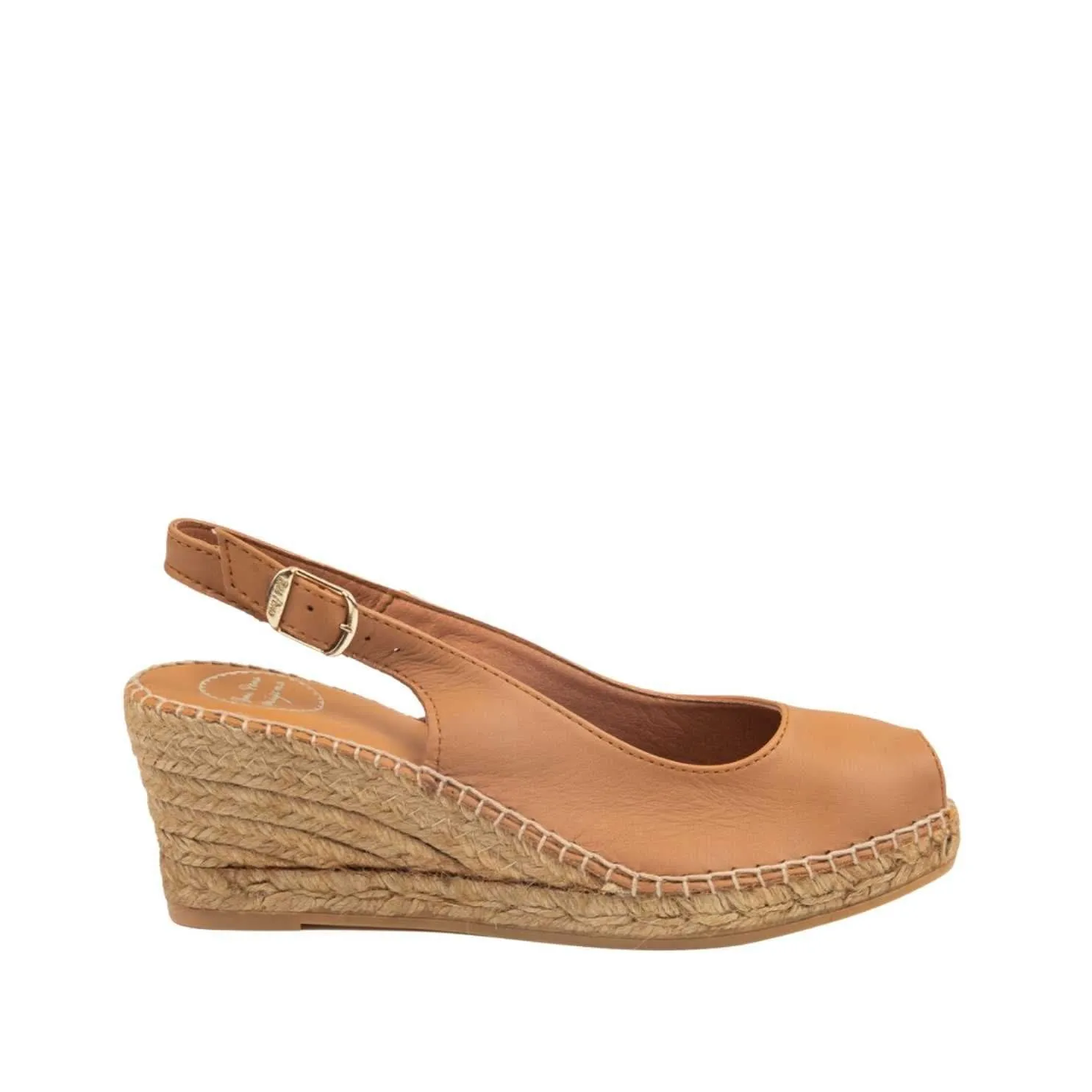 Plain Leather Wedge Espadrille for Women - Croacia