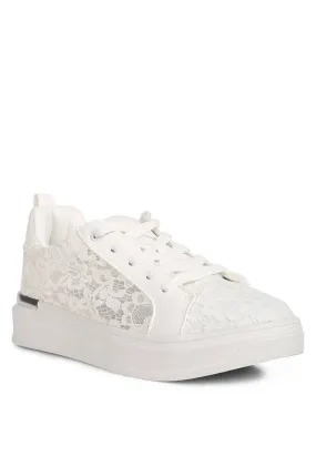 RagCompany - Flakes Lace Detail Low Platform Sneakers