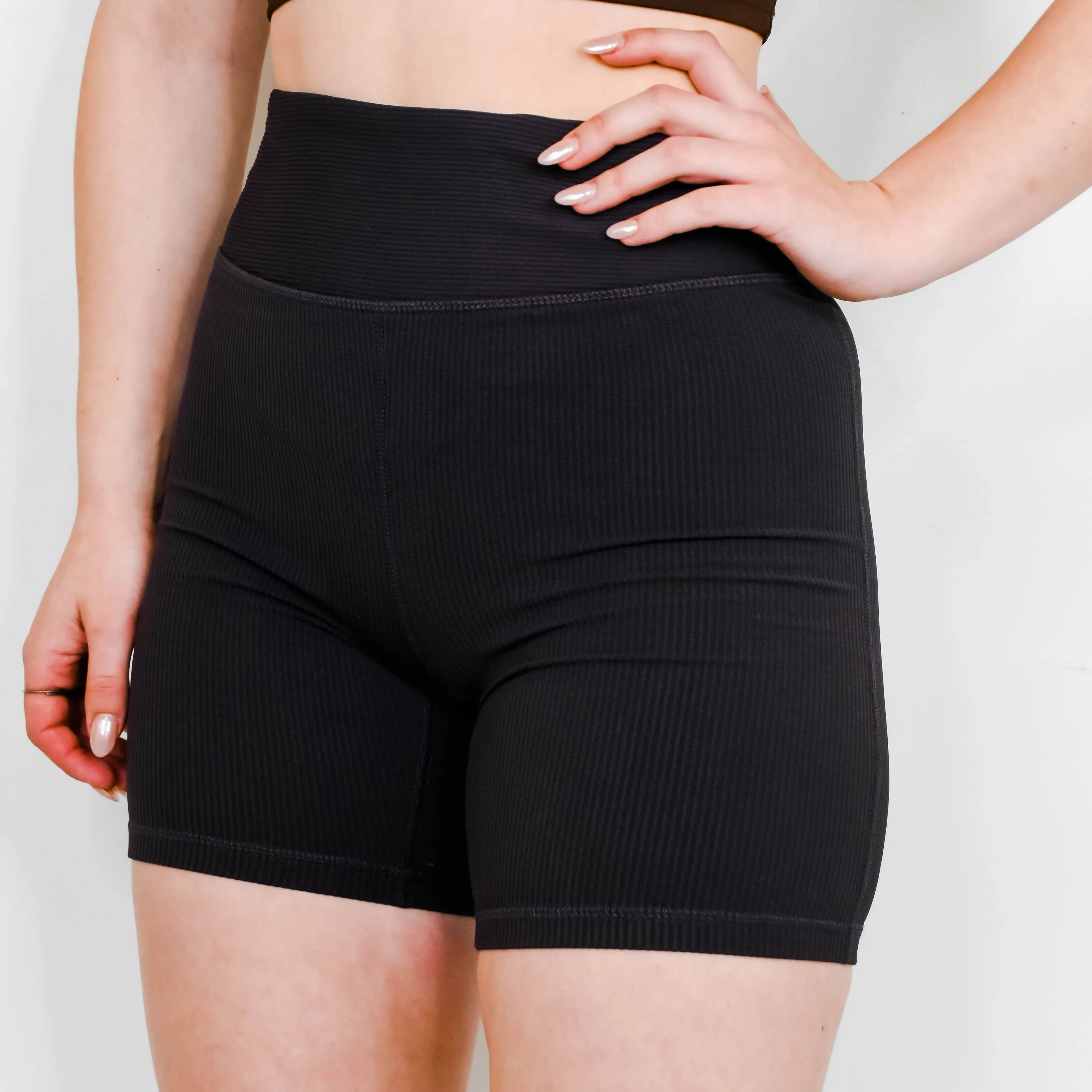 Ribbed Biker Short