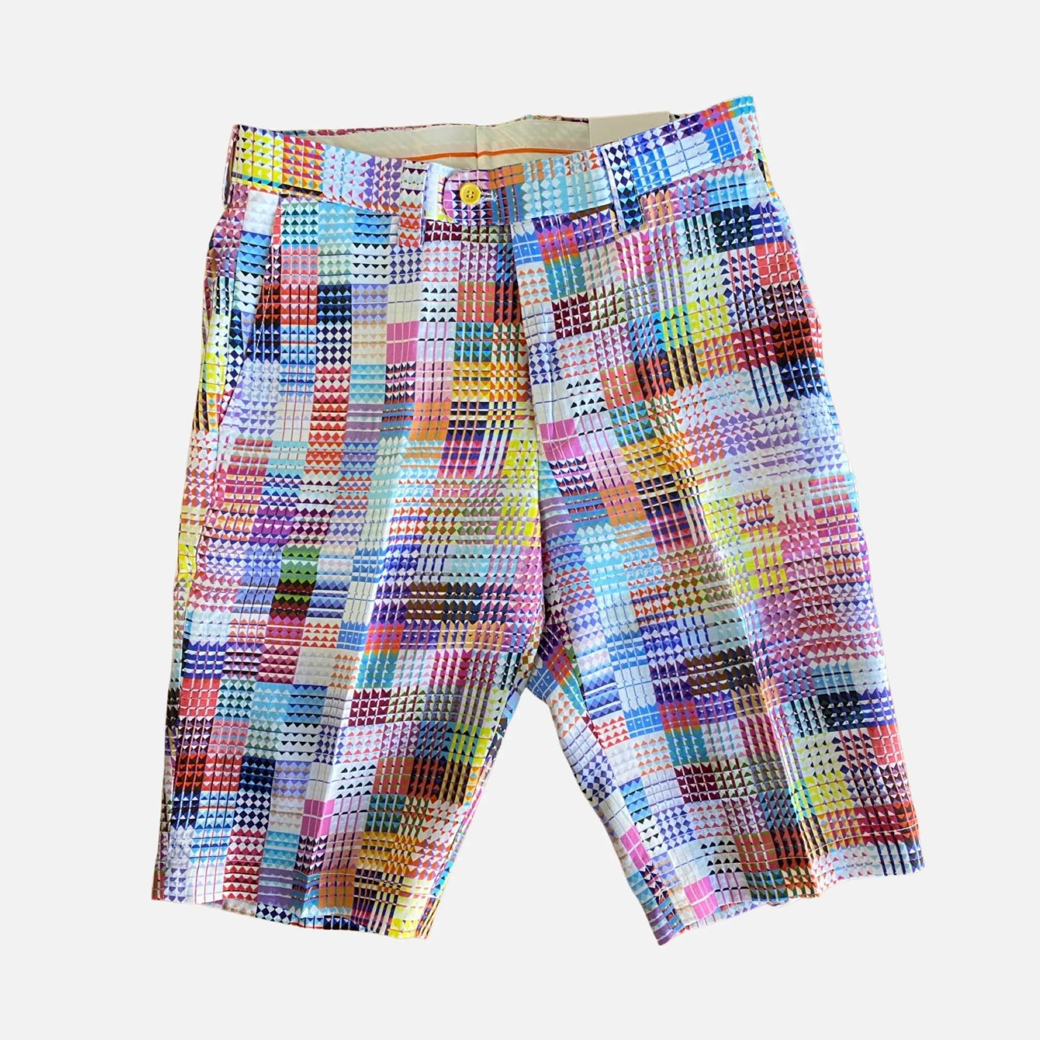 Sale: Inserch Men's Multi-Color Patterned Linen Shorts - Style P21909