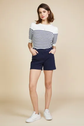 Sammy Cotton Twill Shorts - Navy