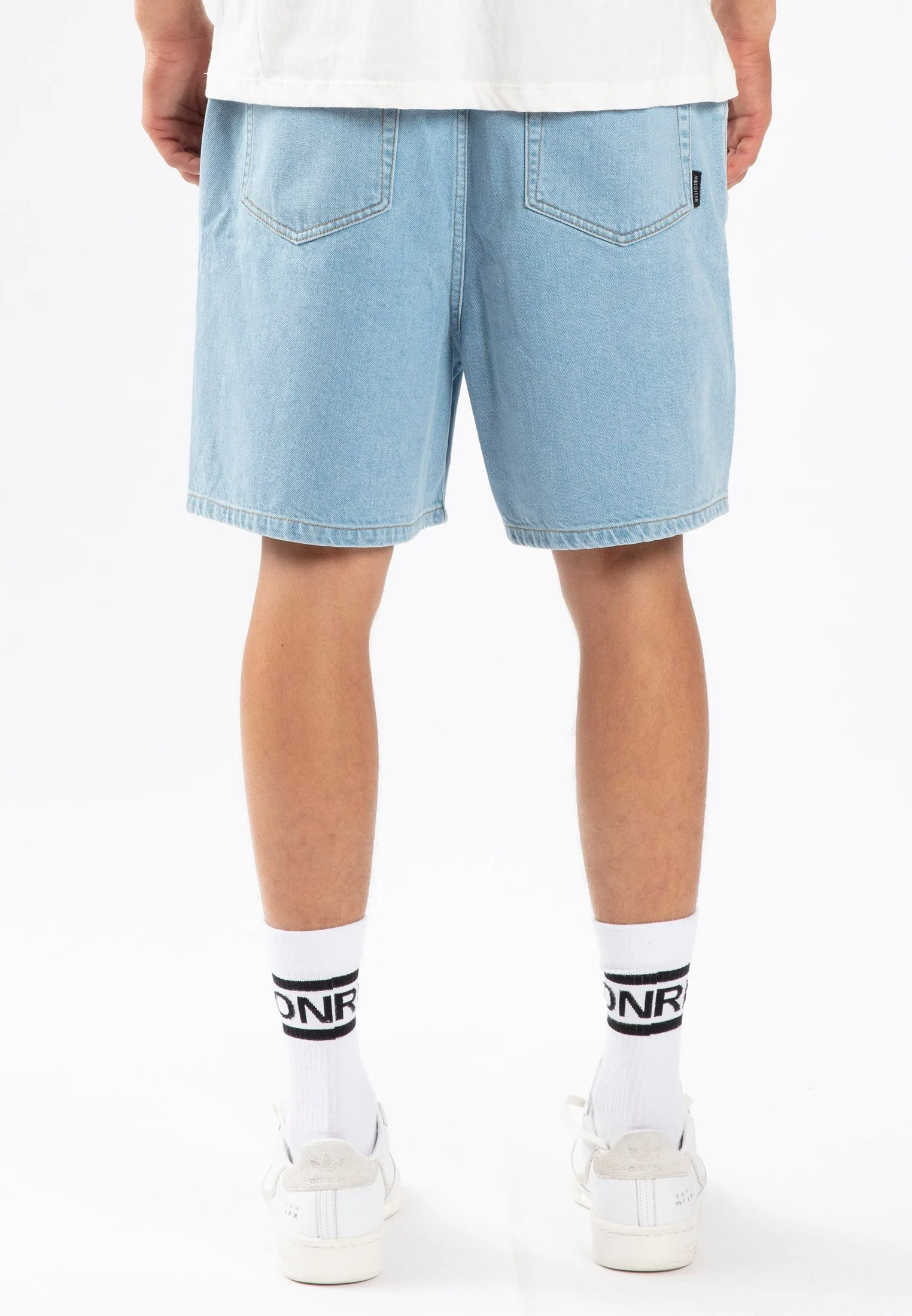 SKATE SHORTS BLUE FADED WASH