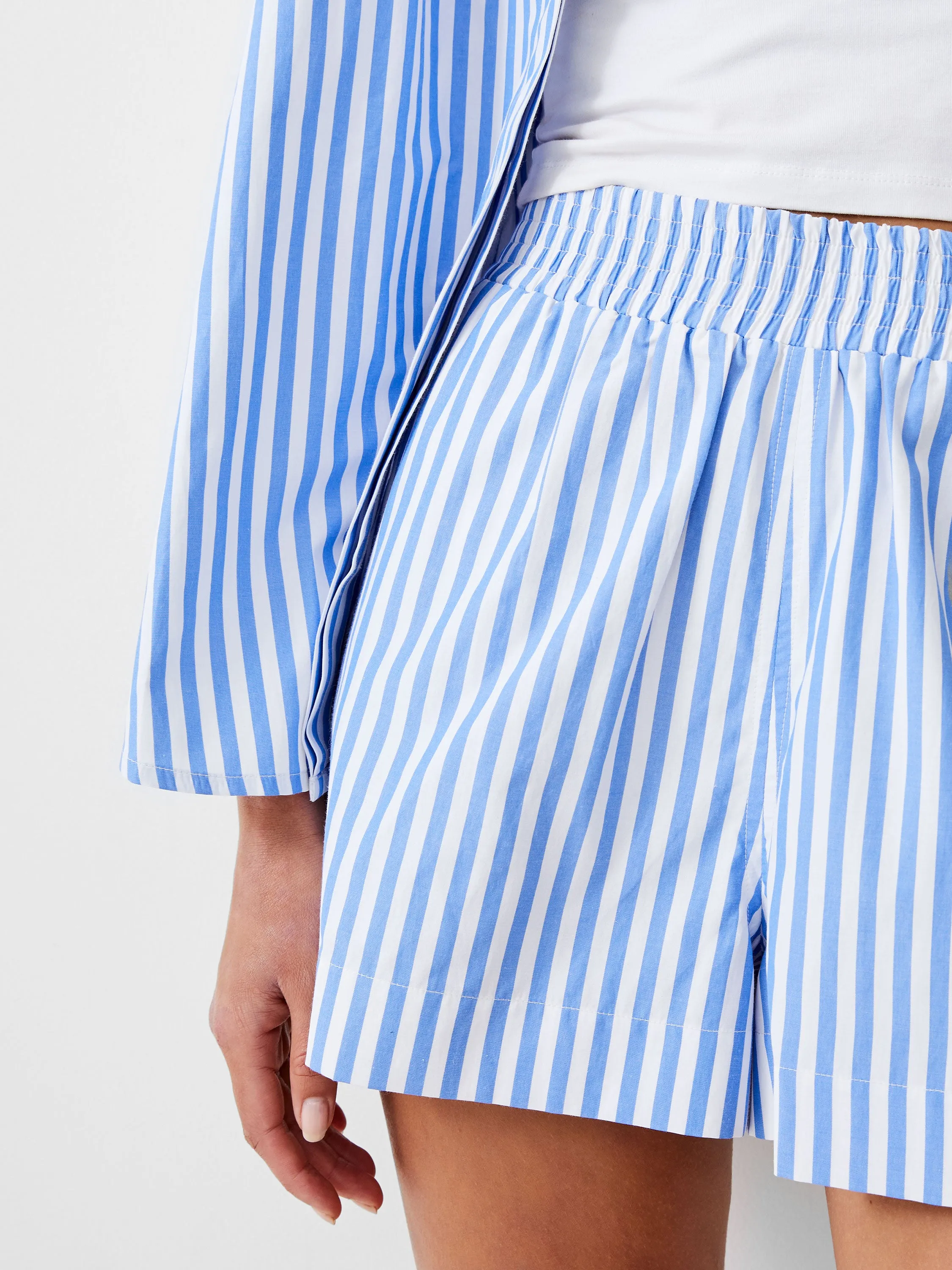 Stripe Shirting Shorts