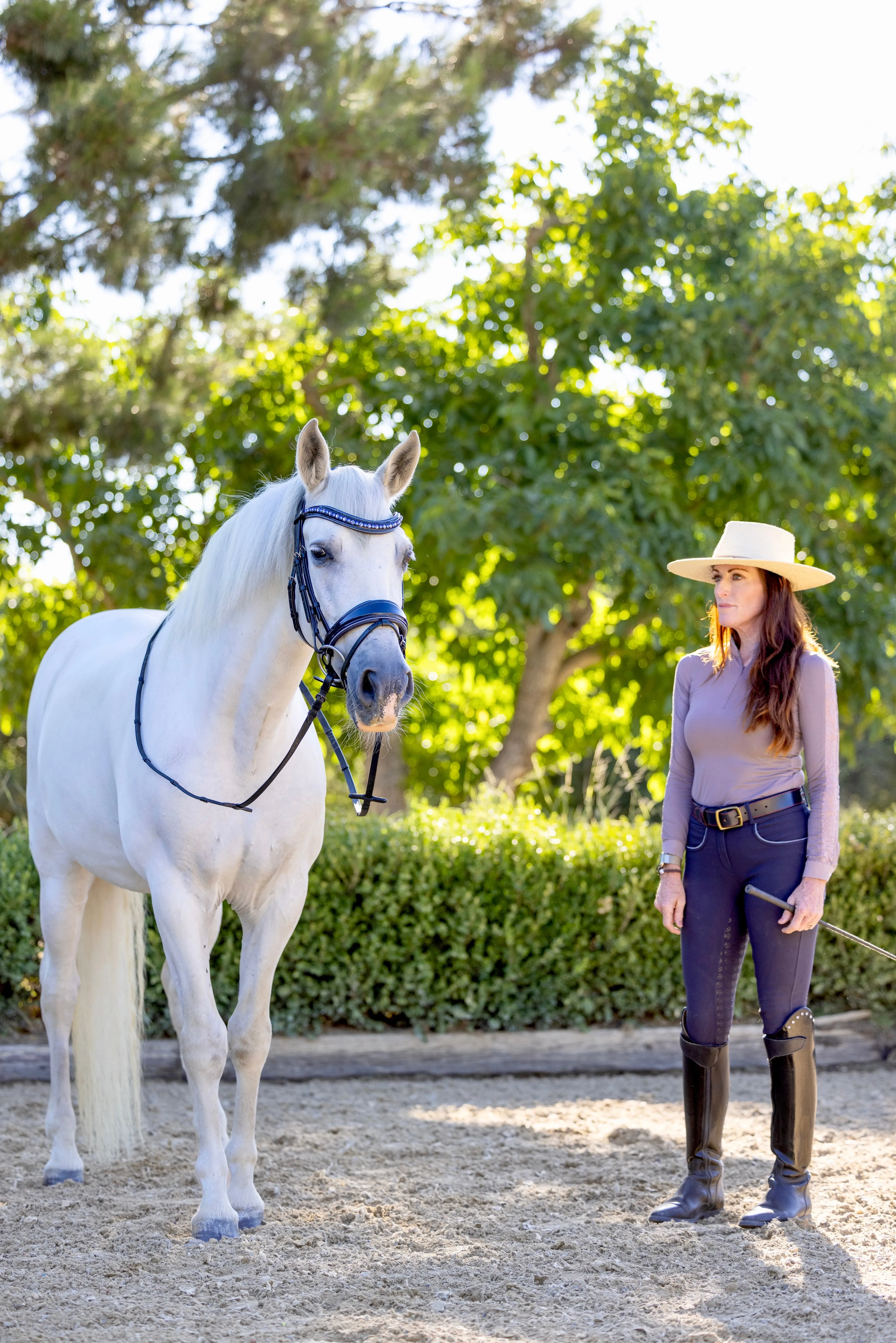 The Bluebell - Navy Patent Leather Snaffle Bridle with REMOVABLE FLASH