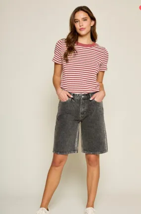 The Lennox Acid High Rise Bermudas