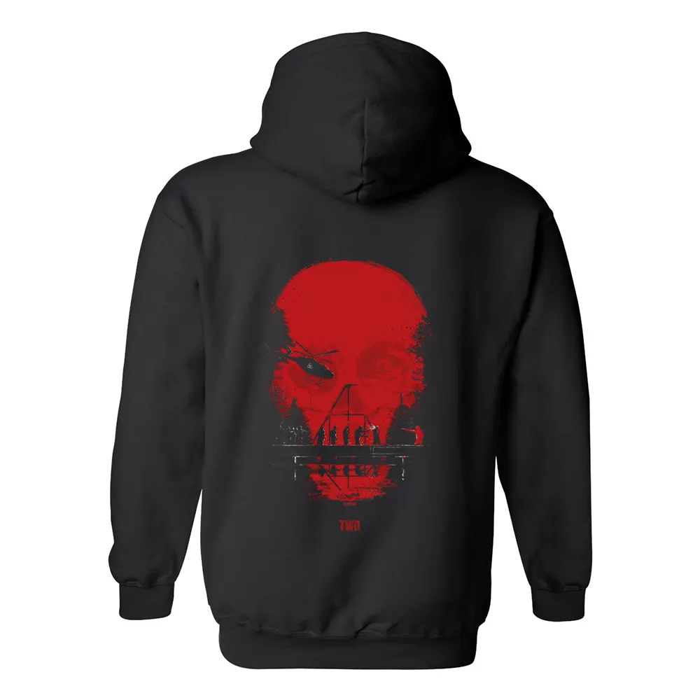 The Walking Dead Skull Fleece Hooded Sweatshirt