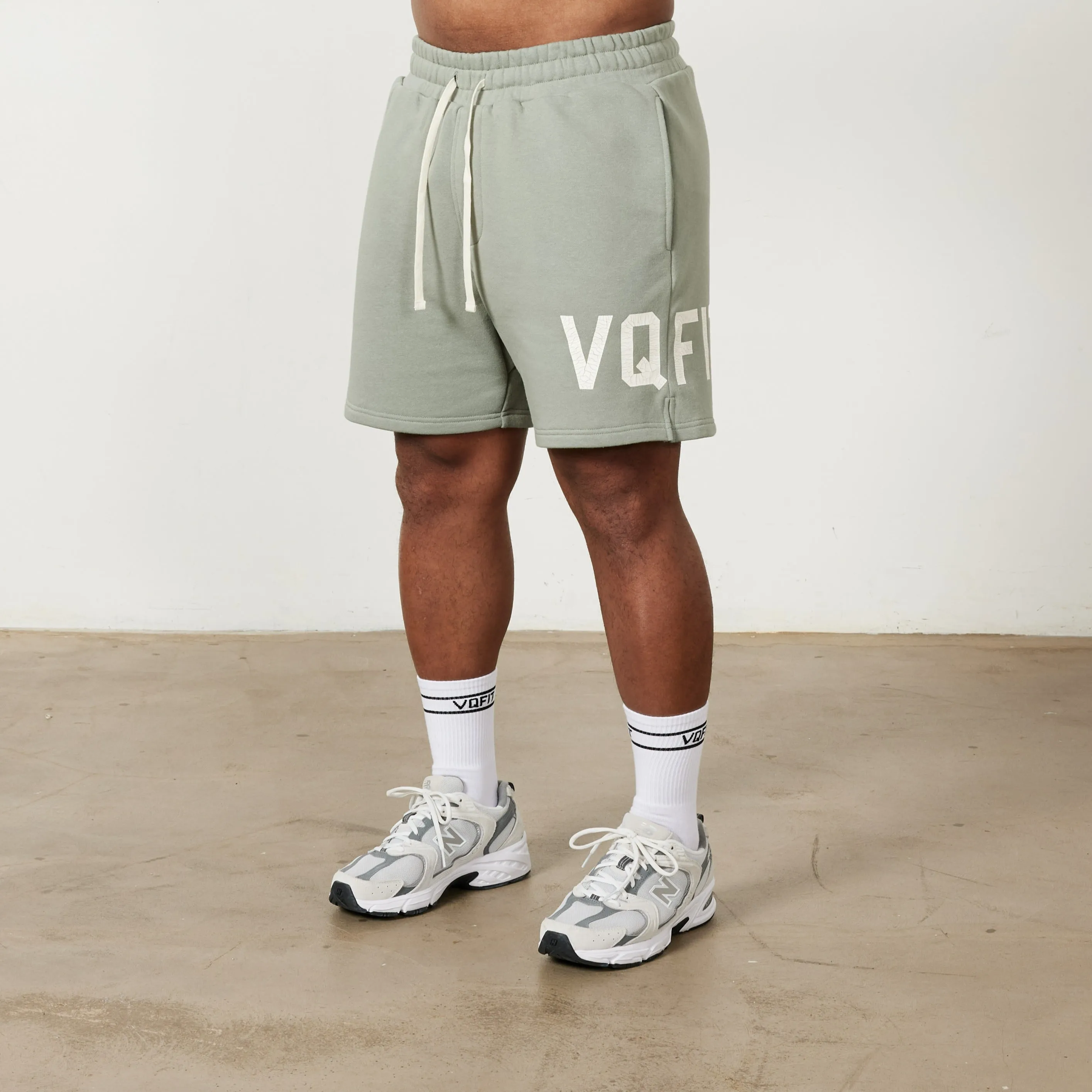 Vanquish VQFIT Distressed Print Desert Sage Shorts