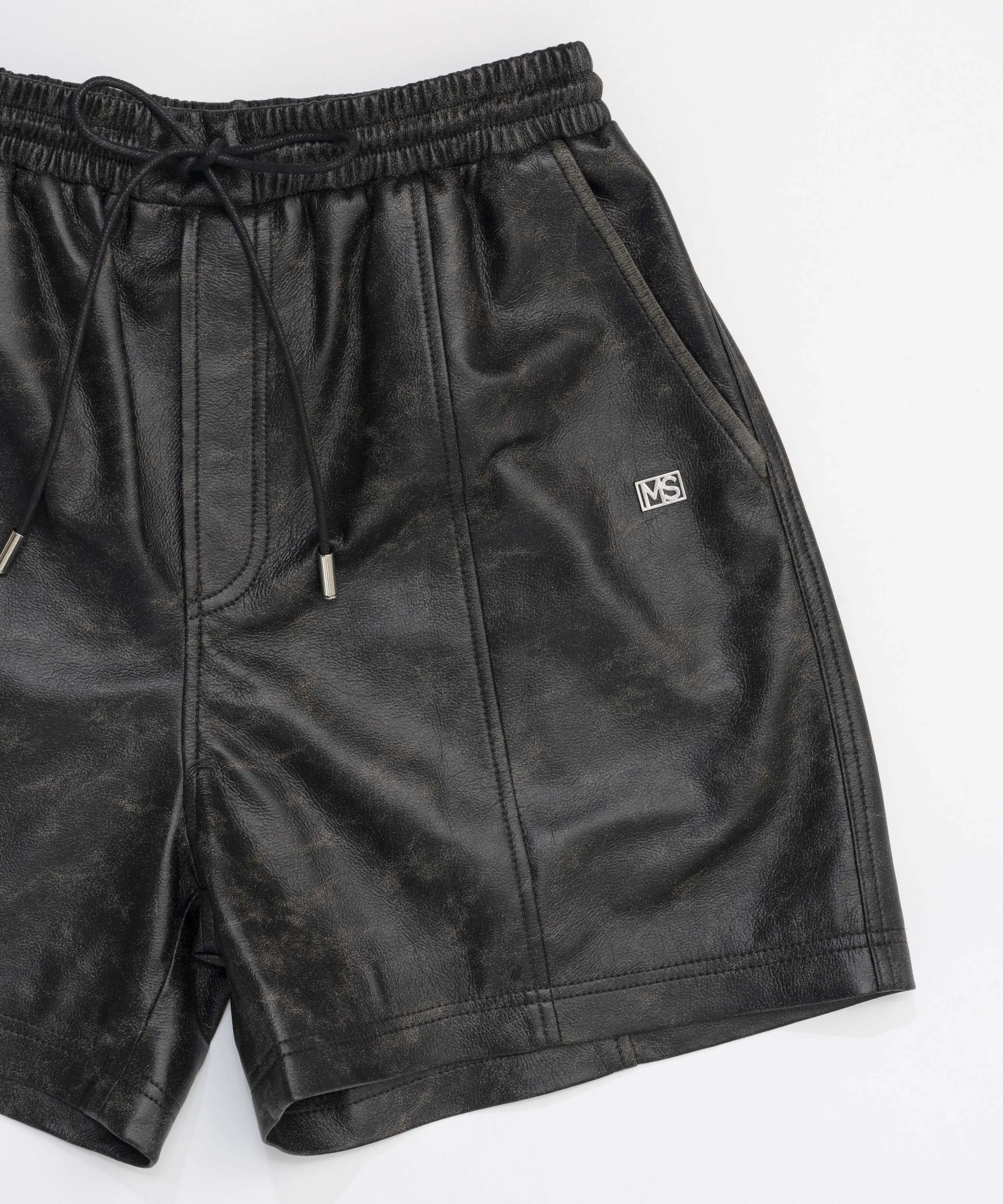 Vintage Vegan Leather Shorts