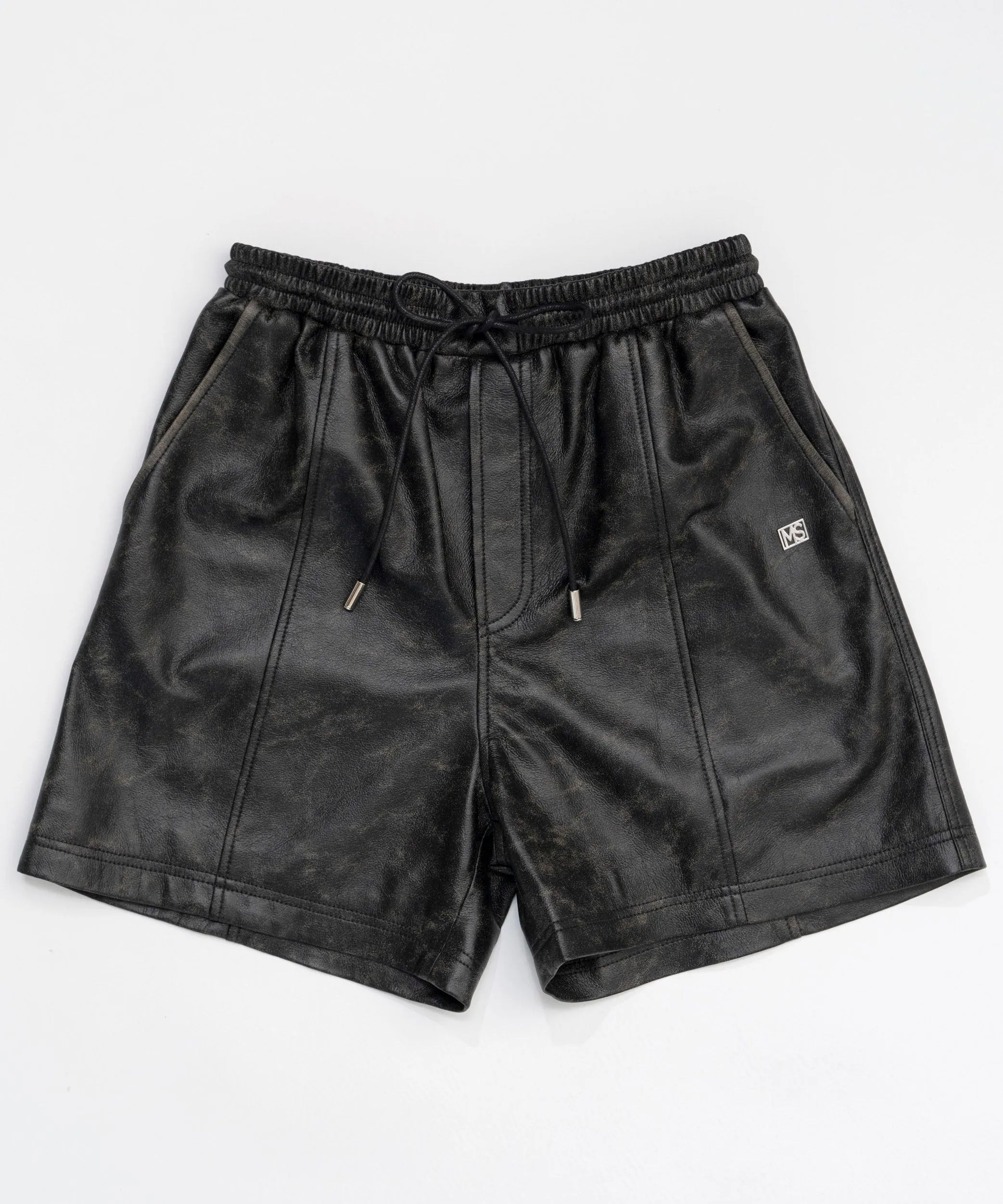 Vintage Vegan Leather Shorts