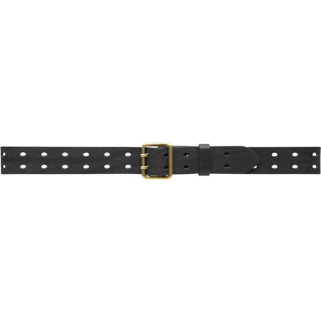 Waist narrow belt in soft leather quality / 15186 - Black (Nero)